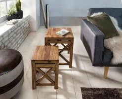 Naturoo Beistelltisch Ridgely (2er-Set) - Sheesham massiv -Wohnzimmermöbel boutique en ligne 1000194233 200108 10052000195 MOOD DETAILS P000000001000194233 mood