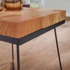 Red Living Beistelltisch Stanchfield - Akazie massiv / Metall - Akazie / Schwarz -Wohnzimmermöbel boutique en ligne 1000194258 200108 10054200346 DETAILS P000000001000194258