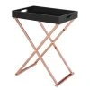 Norrwood Beistelltisch Kemp - Schwarz / Kupfer