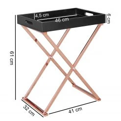Norrwood Beistelltisch Kemp - Schwarz / Kupfer 15 Norrwood Beistelltisch Kemp - Schwarz / Kupfer -Wohnzimmermöbel boutique en ligne 1000194262 200108 10054600374 SKETCH DETAILS P000000001000194262 sketch