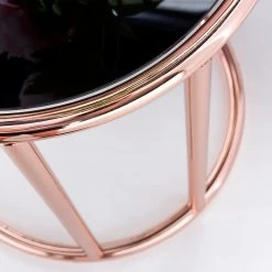 Jack & Alice Beistelltisch Evart - Glas / Metall - Schwarz / Kupfer 8 Jack & Alice Beistelltisch Evart - Glas / Metall - Schwarz / Kupfer -Wohnzimmermöbel boutique en ligne 1000194264 200108 10054700384 DETAILS P000000001000194264