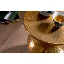 Red Living Beistelltisch Trevose - Aluminium - Gold -Wohnzimmermöbel boutique en ligne 1000194276 200108 10055600446 DETAILS P000000001000194276