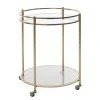 Jack & Alice Servierwagen Achill - Glas / Metall - Gold