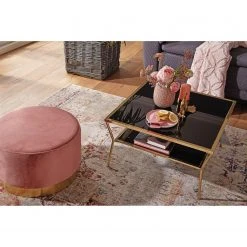 Jack & Alice Couchtisch Ballyboe - Glas / Metall - Schwarz / Gold 7 Jack & Alice Couchtisch Ballyboe - Glas / Metall - Schwarz / Gold -Wohnzimmermöbel boutique en ligne 1000194311 200108 10062800666 MOOD DETAILS P000000001000194311 mood