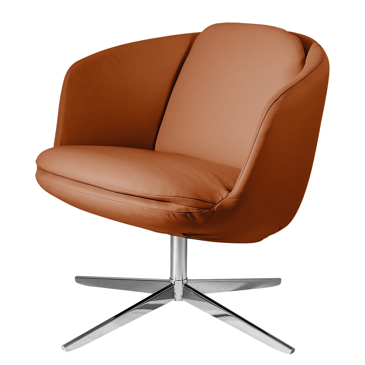 Fredriks Sessel Monsac III - Echtleder - Goldbraun 1 Fredriks Sessel Monsac III - Echtleder - Goldbraun