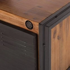 Ars manufacti Wohnwand Manchester II (4-teilig) - Akazie massiv / Metall - Akazie / Anthrazit -Wohnzimmermöbel boutique en ligne 1000196081 200406 13084800020 DETAILS P000000001000196081