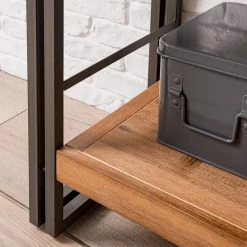 Ars manufacti Wohnwand Manchester II (4-teilig) - Akazie massiv / Metall - Akazie / Anthrazit -Wohnzimmermöbel boutique en ligne 1000196081 200430 15160400030 DETAILS P000000001000196081