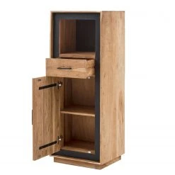 Ars Natura Kommode Weldon - Akazie massiv / Steinfurnier - Akazie / Schwarz -Wohnzimmermöbel boutique en ligne 1000196166 200114 13263800005 DETAILS P000000001000196166