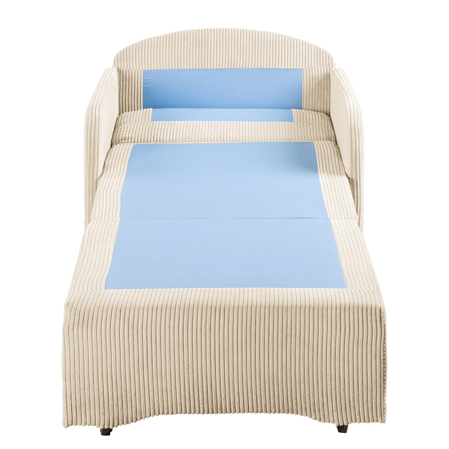 Fredriks Schlafsessel Disley IV - Webstoff - Creme - Mit Armlehnen 3 Fredriks Schlafsessel Disley IV - Webstoff - Creme - Mit Armlehnen – Bild 3