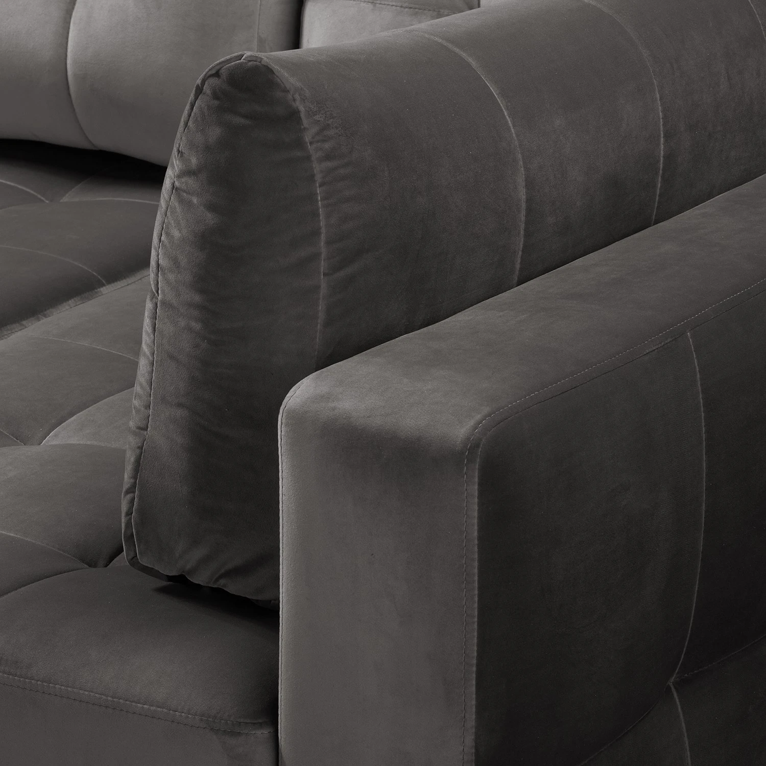 Fredriks Ecksofa Upwell II - Microfaser - Dunkelgrau - Ottomane davorstehend rechts 14 Fredriks Ecksofa Upwell II - Microfaser - Dunkelgrau - Ottomane davorstehend rechts – Bild 14