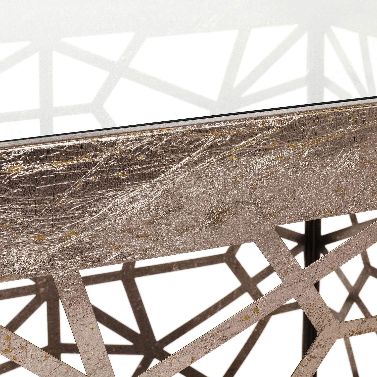 Red Living Beistelltisch Lindsfors I - Glas / Stahl - Antikbronze 5 Red Living Beistelltisch Lindsfors I - Glas / Stahl - Antikbronze – Bild 5