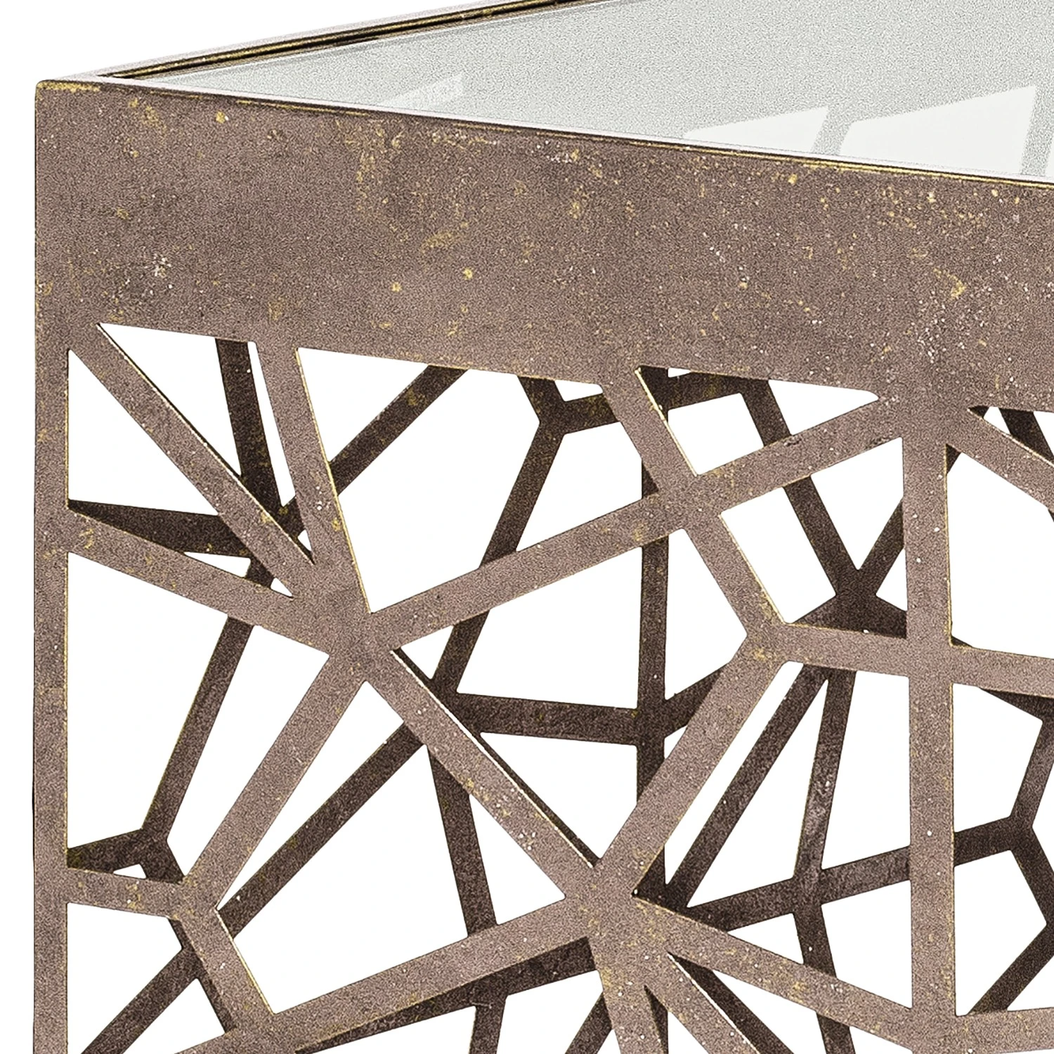 Red Living Beistelltisch Lindsfors I - Glas / Stahl - Antikbronze 6 Red Living Beistelltisch Lindsfors I - Glas / Stahl - Antikbronze – Bild 6