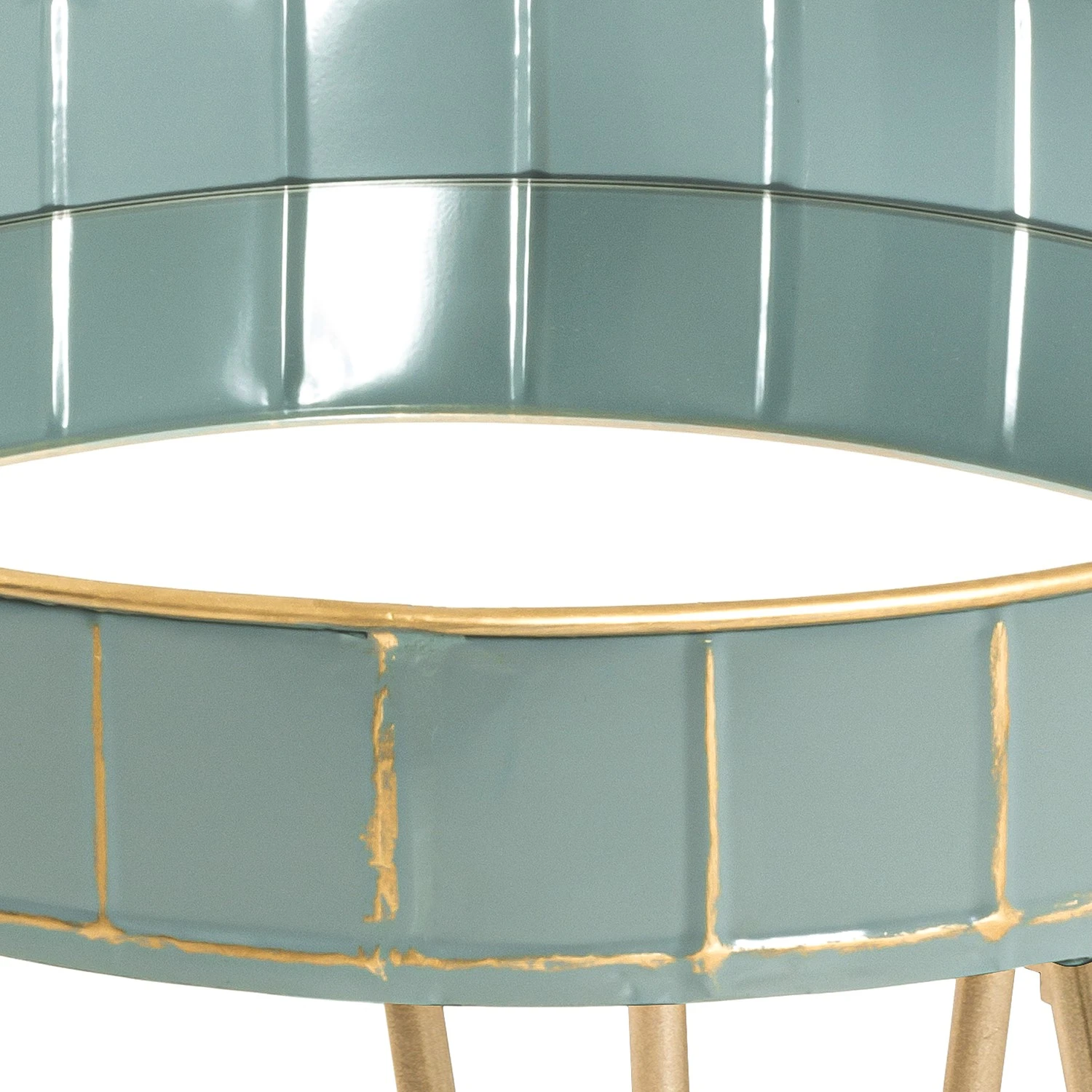 Norrwood Beistelltisch Krokvik II - Glas / Metall - Mint / Sandgrau 4 Norrwood Beistelltisch Krokvik II - Glas / Metall - Mint / Sandgrau – Bild 4