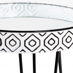 Norrwood Beistelltisch Ponemah I - Glas / Stahl - Schwarz / Weiß 7 Norrwood Beistelltisch Ponemah I - Glas / Stahl - Schwarz / Weiß -Wohnzimmermöbel boutique en ligne 1000196491 191211 14163100053 DETAILS P000000001000196491