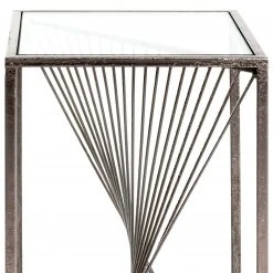 Red Living Beistelltisch Lixhult I - Glas / Stahl - Antiksilber 9 Red Living Beistelltisch Lixhult I - Glas / Stahl - Antiksilber -Wohnzimmermöbel boutique en ligne 1000196497 191211 14163400077 DETAILS P000000001000196497