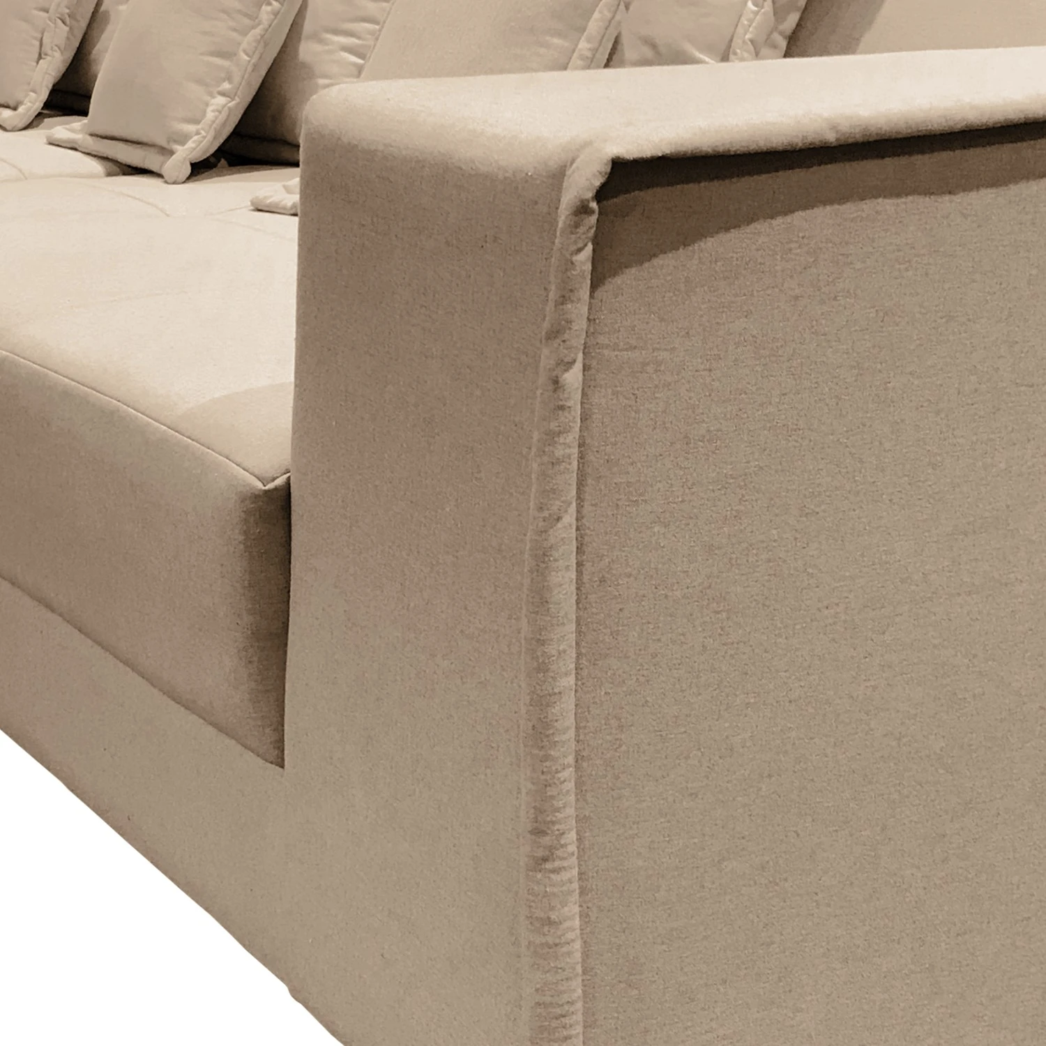 Maison Belfort Bigsofa Breval - Microfaser - Cappuccino 5 Maison Belfort Bigsofa Breval - Microfaser - Cappuccino – Bild 5