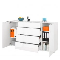 Maja Möbel Sideboard Trend I - Glas - Weiß -Wohnzimmermöbel boutique en ligne 1000197485 191129 08042200024 DETAILS P000000001000197485