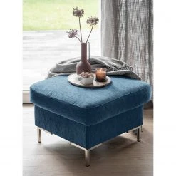 Fredriks Polsterhocker Fiesta I - Strukturstoff - Jeansblau -Wohnzimmermöbel boutique en ligne 1000198225 211015 15511700557 DETAILS P000000001000198225