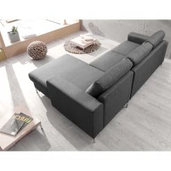 Fredriks Ecksofa Sagata - Webstoff - Grau - Longchair davorstehend rechts - Bettkasten - Schlaffunktion für dauerhafte Nutzung -Wohnzimmermöbel boutique en ligne 1000198260 200330 16534900154 MOOD DETAILS P000000001000198260 mood
