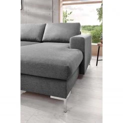 Fredriks Ecksofa Sagata - Webstoff - Grau - Longchair davorstehend rechts - Bettkasten - Schlaffunktion für dauerhafte Nutzung -Wohnzimmermöbel boutique en ligne 1000198260 200330 16535300155 DETAILS P000000001000198260