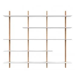 Tenzo Regal Bridge IV - Buche teilmassiv - Buche / Weiß