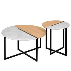 Temahome Couchtisch Sonata - Marmor / Stahl - Eiche / Weiß 21 Temahome Couchtisch Sonata - Marmor / Stahl - Eiche / Weiß -Wohnzimmermöbel boutique en ligne 1000198865 191209 09463100055 DETAILS P000000001000198865