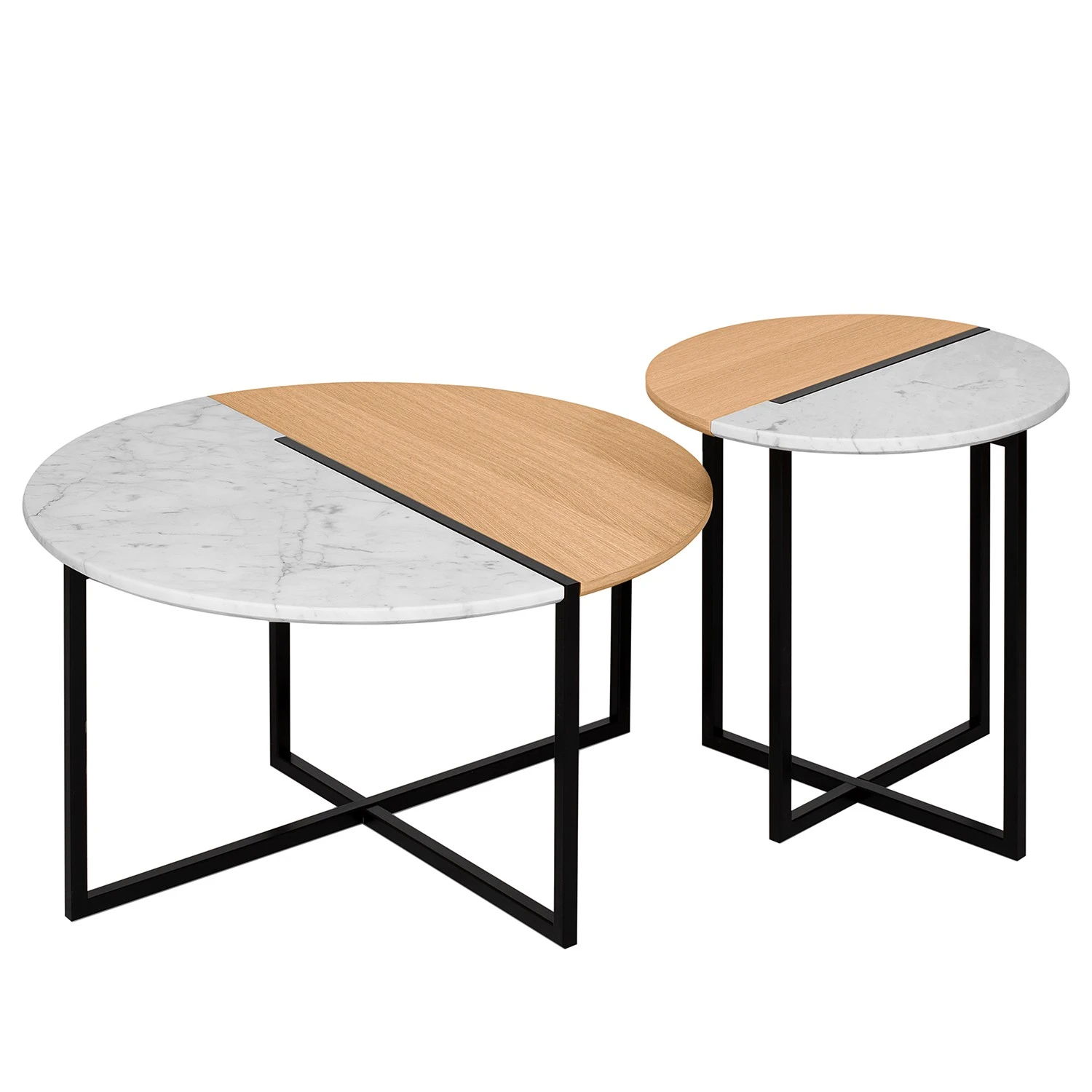 Temahome Couchtisch Sonata - Marmor / Stahl - Eiche / Weiß 10 Temahome Couchtisch Sonata - Marmor / Stahl - Eiche / Weiß – Bild 10