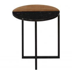 Temahome Beistelltisch Sonata - Marmor / Stahl - Walnuss / Schwarz -Wohnzimmermöbel boutique en ligne 1000198867 191209 09463400077 DETAILS P000000001000198867
