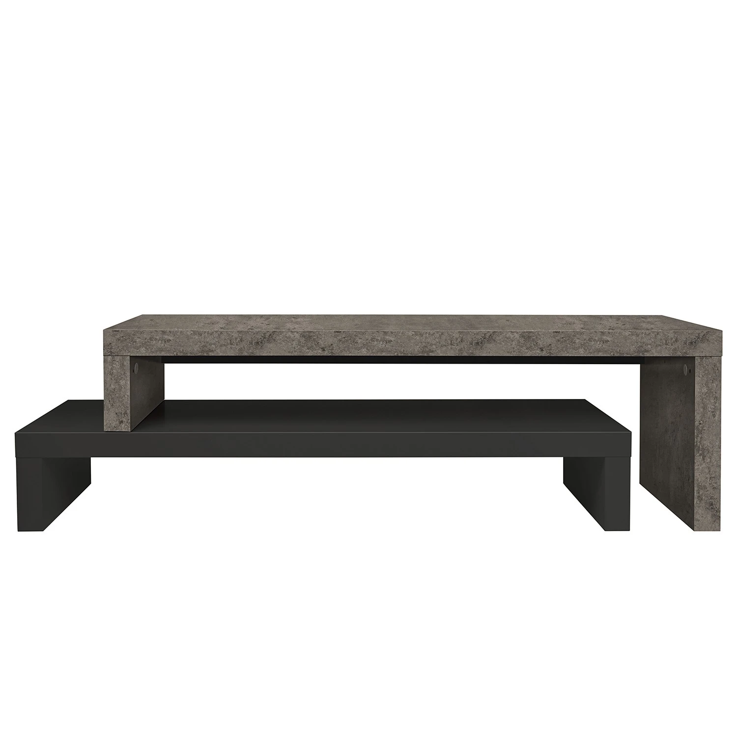 Temahome TV-Rack Detroit II - Beton Dekor / Schwarz 4 Temahome TV-Rack Detroit II - Beton Dekor / Schwarz – Bild 4