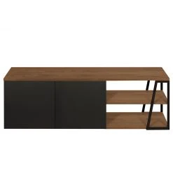 Temahome TV-Lowboard Albi - Echtholzfurnier - Walnuss / Schwarz -Wohnzimmermöbel boutique en ligne 1000198879 191209 09464500186 DETAILS P000000001000198879