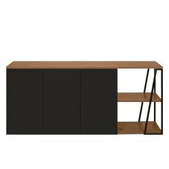 Temahome Sideboard Albi - Echtholzfurnier - Walnuss / Schwarz -Wohnzimmermöbel boutique en ligne 1000198885 191209 09464800221 DETAILS P000000001000198885