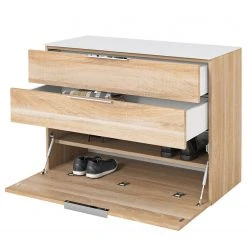 Maja Möbel Hängeschrank Shino - Glas - Weiß / Eiche Dekor -Wohnzimmermöbel boutique en ligne 1000199026 191211 12331300023 DETAILS P000000001000199026