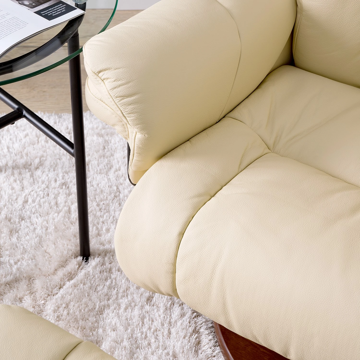 Modoform Relaxsessel Rimbach - Echtleder / Kunstleder - Creme 13 Modoform Relaxsessel Rimbach - Echtleder / Kunstleder - Creme – Bild 13