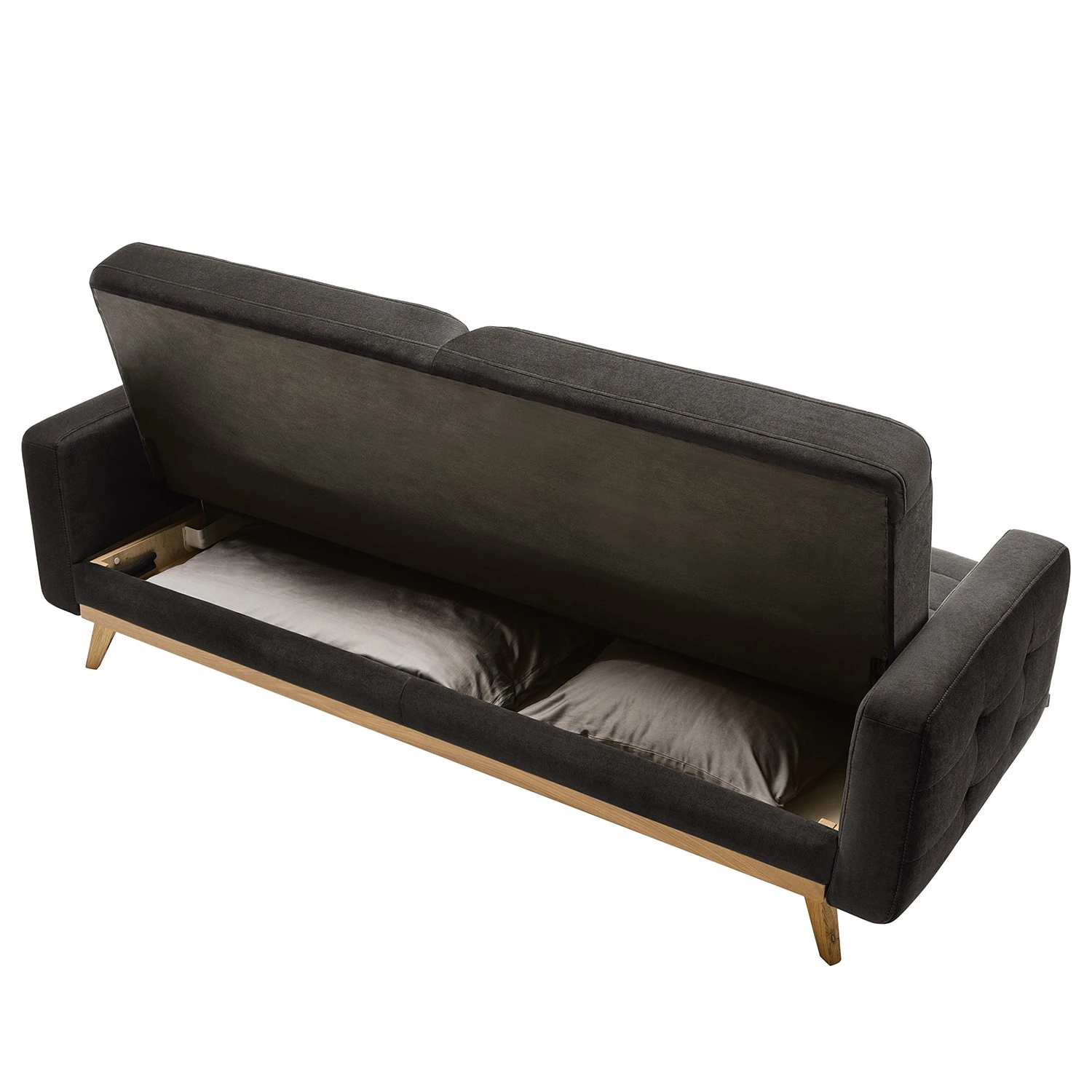 Mørteens Schlafsofa Oravi - Samt - Grau 5 Mørteens Schlafsofa Oravi - Samt - Grau – Bild 5