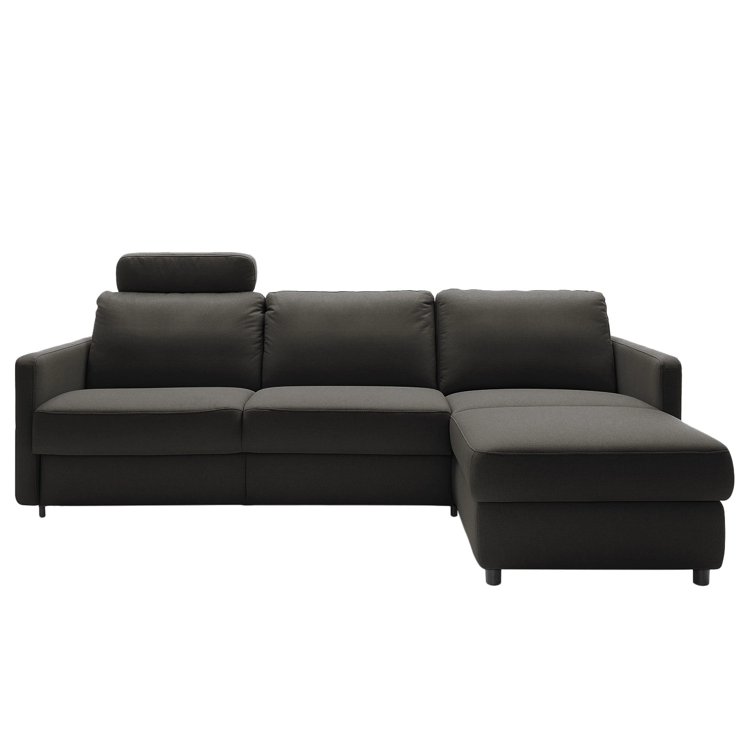 Fredriks Ecksofa Barbon - Flachgewebe - Anthrazit - Breite: 256 cm - Longchair davorstehend rechts 5 Fredriks Ecksofa Barbon - Flachgewebe - Anthrazit - Breite: 256 cm - Longchair davorstehend rechts – Bild 5