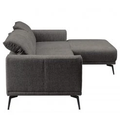 Fredriks Ecksofa Basin I - Webstoff - Dunkelgrau - Longchair davorstehend rechts -Wohnzimmermöbel boutique en ligne 1000199971 200304 06042000005 DETAILS P000000001000199971