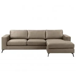 Fredriks Ecksofa Denny I - Antiklederlook - Taupe - Longchair davorstehend rechts -Wohnzimmermöbel boutique en ligne 1000199990 200205 11530500133 DETAILS P000000001000199990