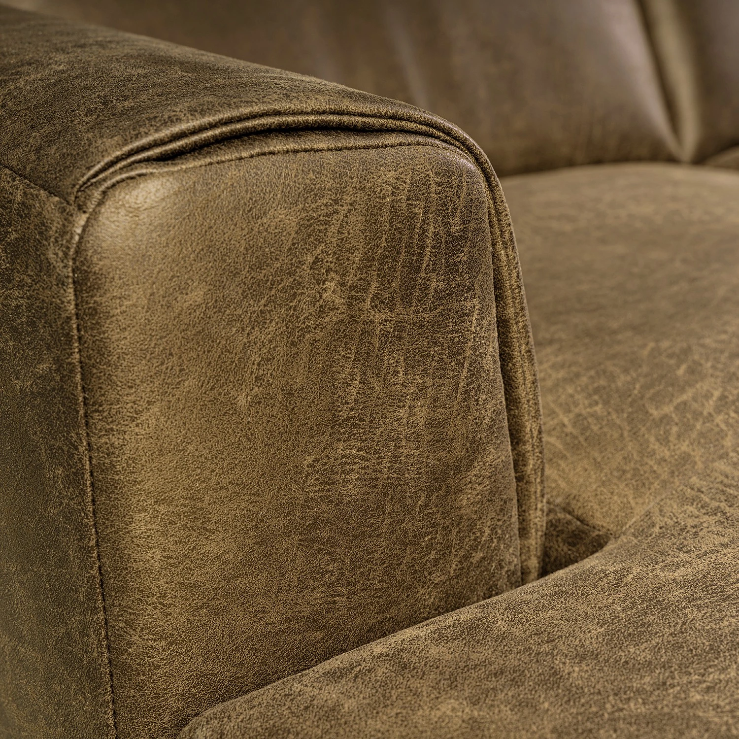 Fredriks Ecksofa Basin II - Kunstleder - Kokosnuss Braun - Longchair davorstehend links 6 Fredriks Ecksofa Basin II - Kunstleder - Kokosnuss Braun - Longchair davorstehend links – Bild 6