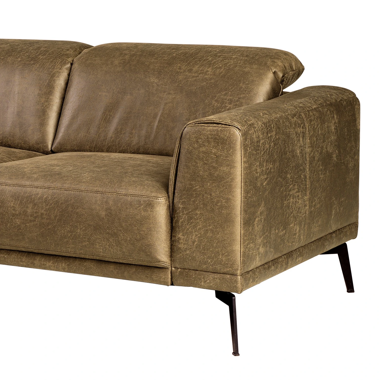 Fredriks Ecksofa Basin II - Kunstleder - Kokosnuss Braun - Longchair davorstehend links 7 Fredriks Ecksofa Basin II - Kunstleder - Kokosnuss Braun - Longchair davorstehend links – Bild 7