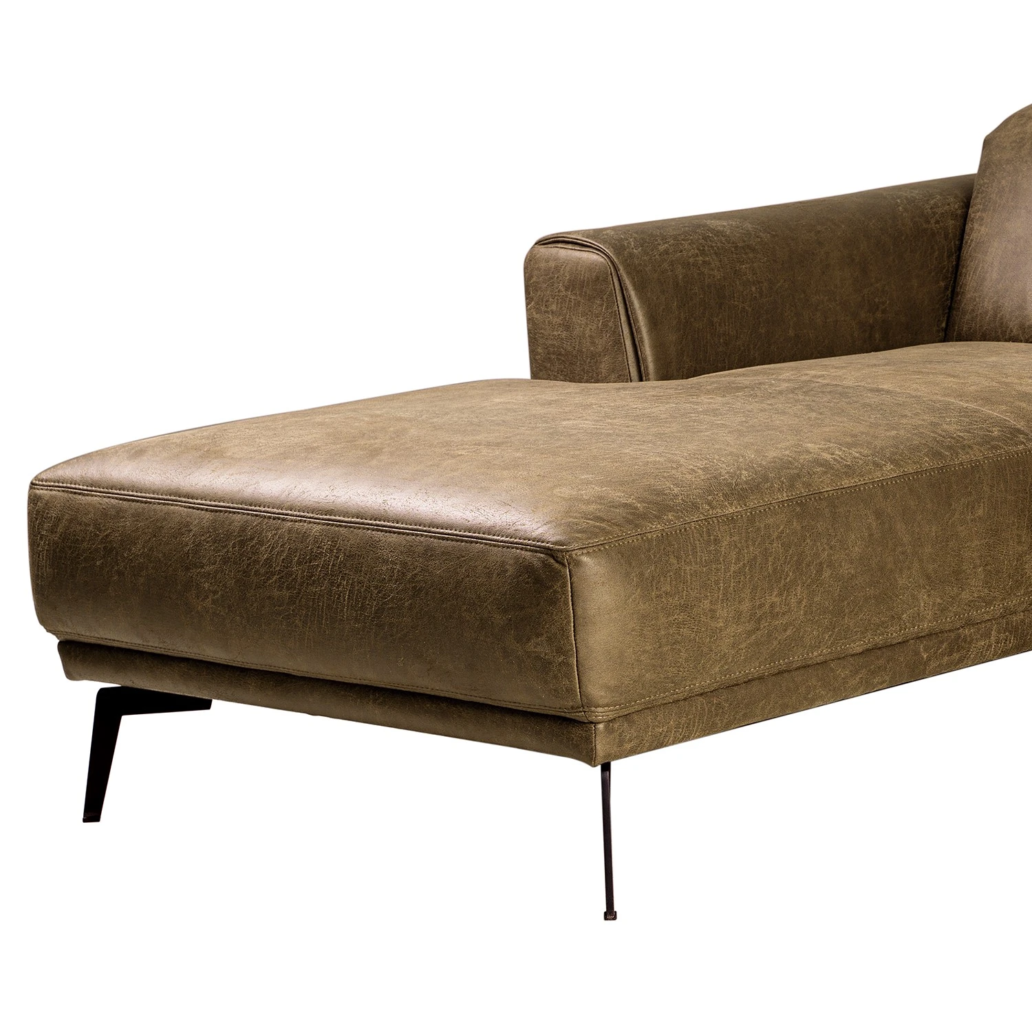 Fredriks Ecksofa Basin II - Kunstleder - Kokosnuss Braun - Longchair davorstehend links 8 Fredriks Ecksofa Basin II - Kunstleder - Kokosnuss Braun - Longchair davorstehend links – Bild 8