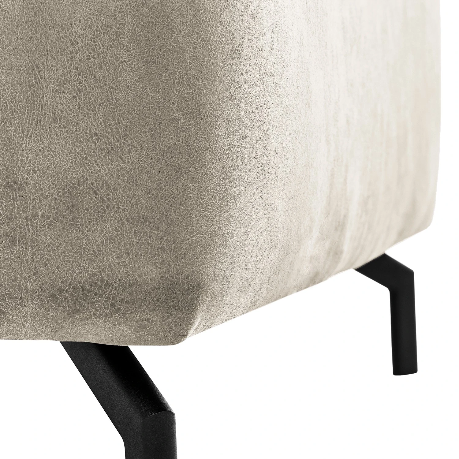 Fredriks Ecksofa Brodi - Microfaser - Lichtgrau - Ottomane davorstehend links 8 Fredriks Ecksofa Brodi - Microfaser - Lichtgrau - Ottomane davorstehend links – Bild 8