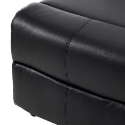 Modoform Ecksofa Mendis - Kunstleder - Schwarz - Ottomane davorstehend rechts -Wohnzimmermöbel boutique en ligne 1000200110 200730 06131600022 DETAILS P000000001000200110