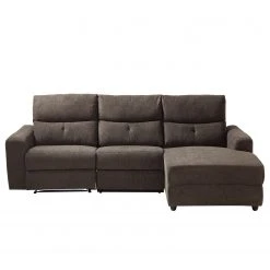 Modoform Ecksofa Bazaar - Flachgewebe - Braungrau - Ottomane davorstehend rechts -Wohnzimmermöbel boutique en ligne 1000200111 210323 15310402912 DETAILS P000000001000200111