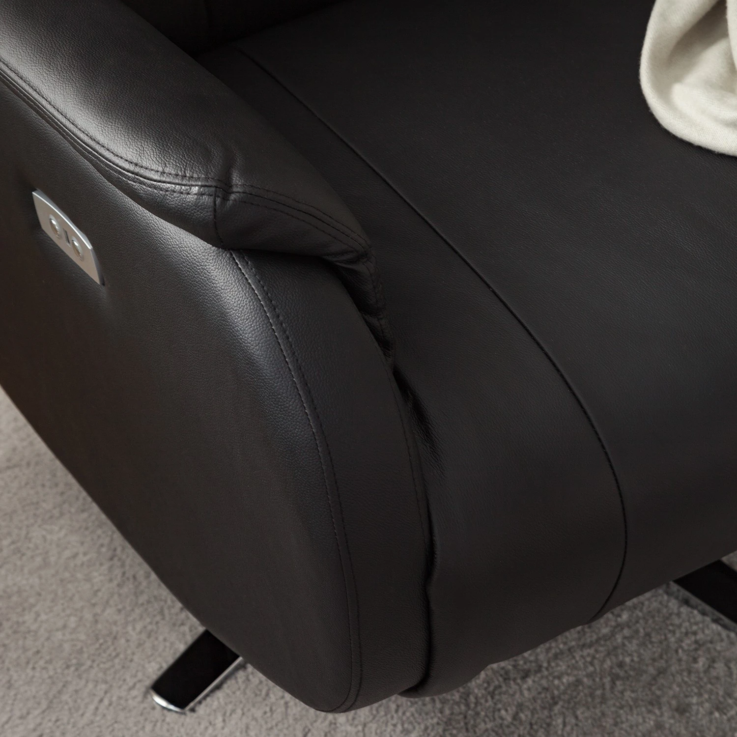 Modoform Relaxsessel Baroda - Echtleder / Kunstleder - Schwarz 17 Modoform Relaxsessel Baroda - Echtleder / Kunstleder - Schwarz – Bild 17