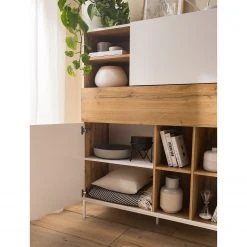 Fredriks Highboard Meon - Weiß -Wohnzimmermöbel boutique en ligne 1000201079 201030 11202600012 DETAILS P000000001000201079