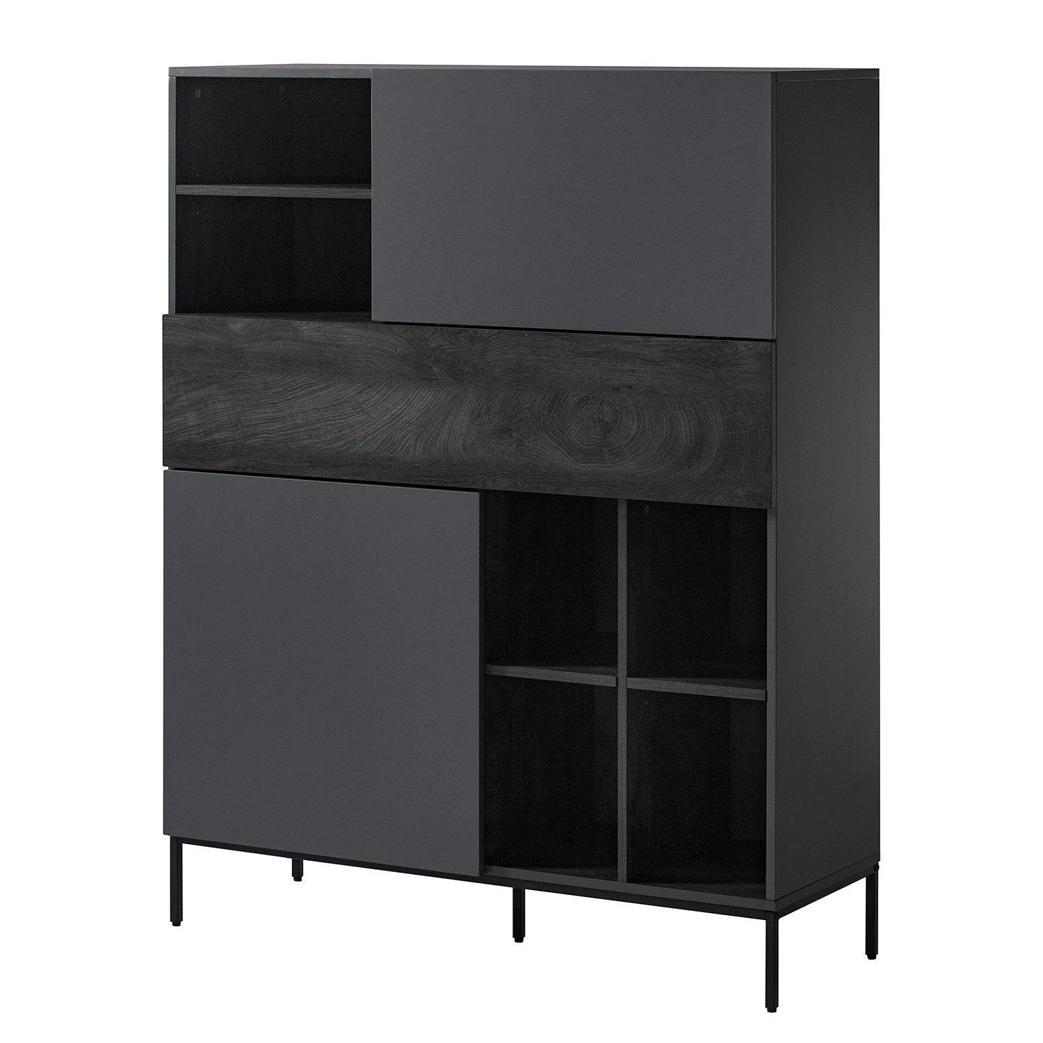 Fredriks Highboard Meon - Grau 1 Fredriks Highboard Meon - Grau