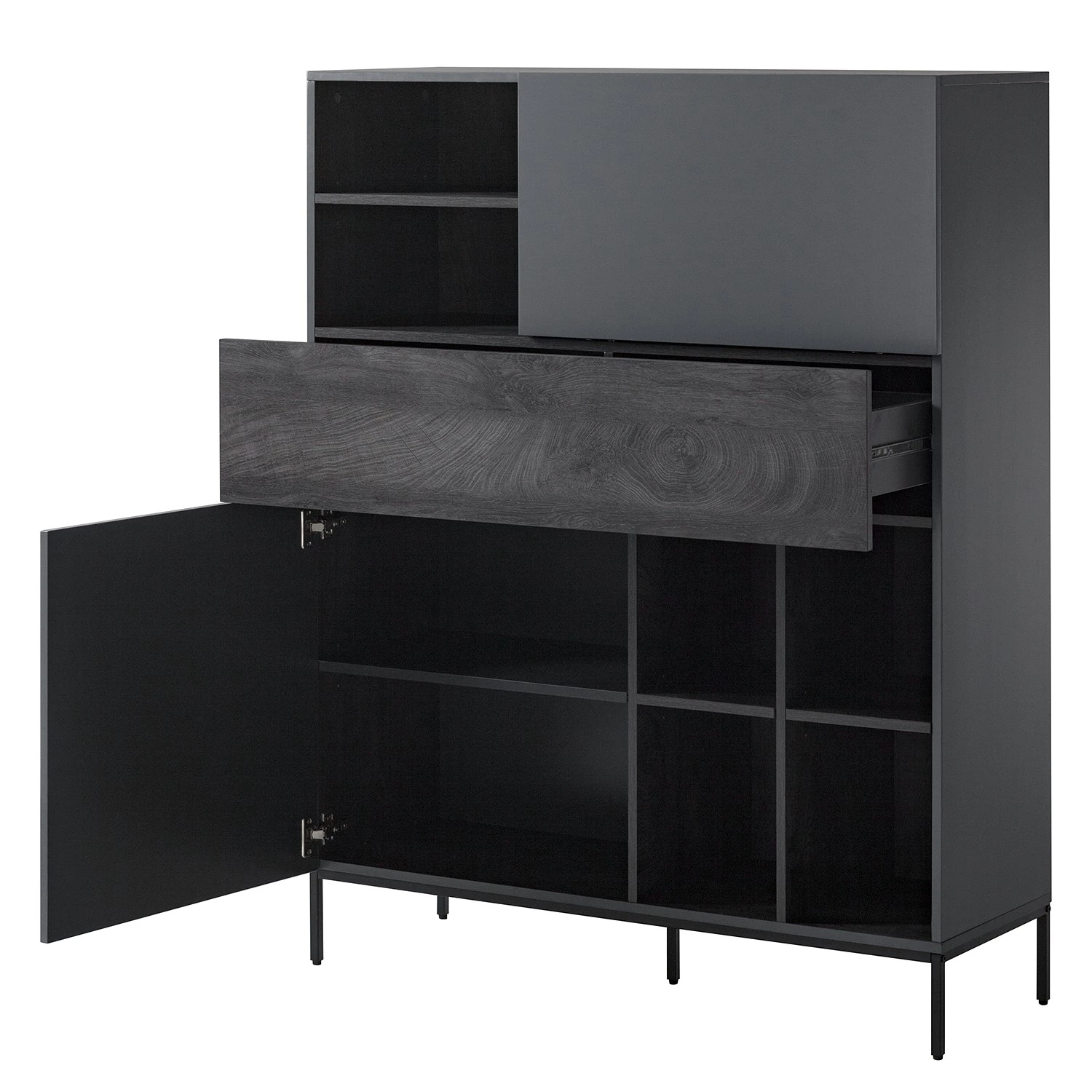 Fredriks Highboard Meon - Grau 5 Fredriks Highboard Meon - Grau – Bild 5