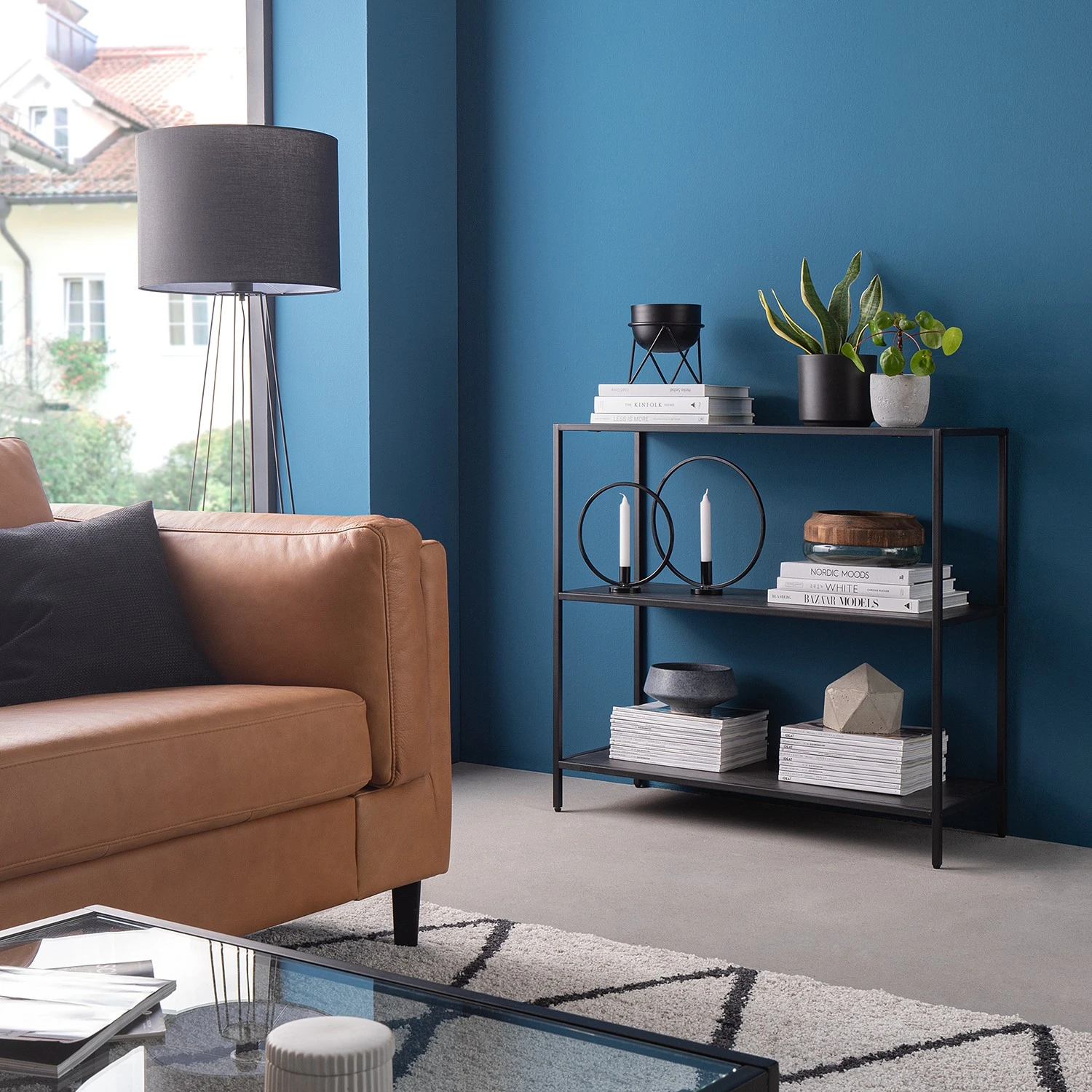 Fredriks Regal Meon I - Eiche Grau Dekor 2 Fredriks Regal Meon I - Eiche Grau Dekor – Bild 2