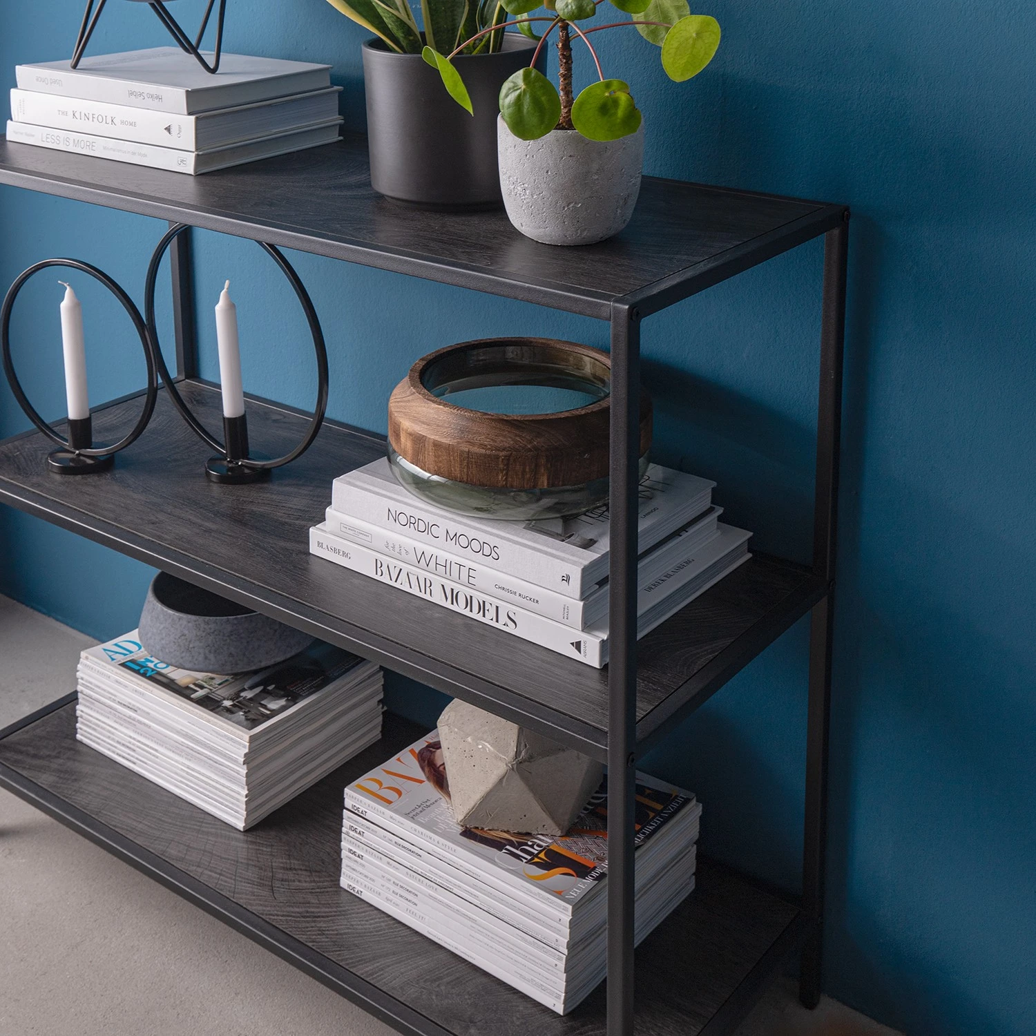 Fredriks Regal Meon I - Eiche Grau Dekor 8 Fredriks Regal Meon I - Eiche Grau Dekor – Bild 8