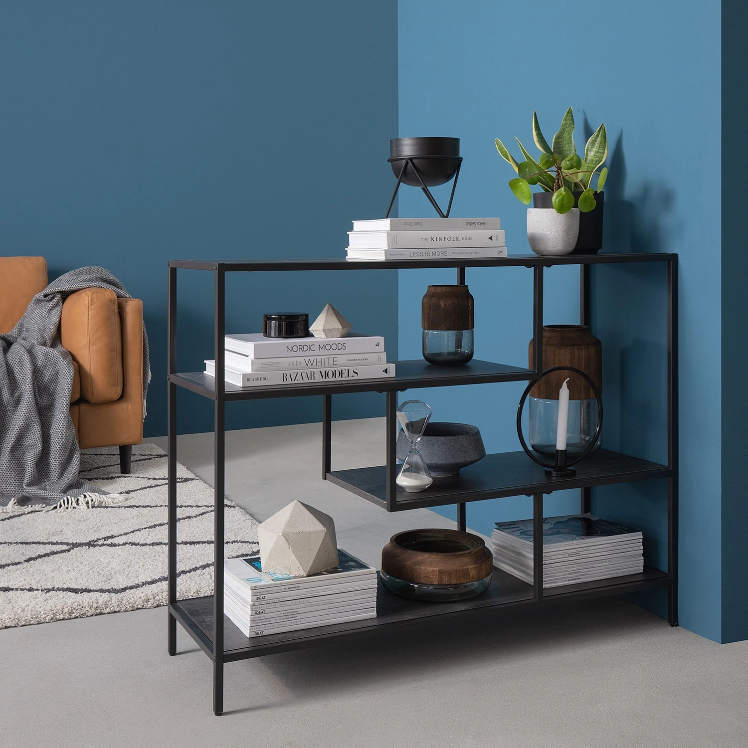 Fredriks Regal Meon V - Eiche Grau Dekor 4 Fredriks Regal Meon V - Eiche Grau Dekor – Bild 4